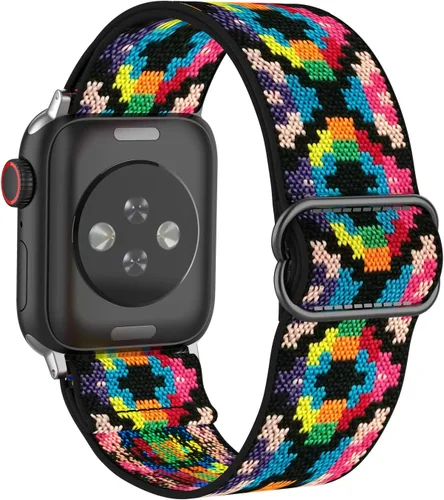 Vista 29 de Correas elásticas de nailon compatibles con Apple Watch de 1.496 pulgadas, 1.575 pulgadas, 1.614 pulgadas, 1.654 pulgadas, 1.732 pulgadas, 1.732