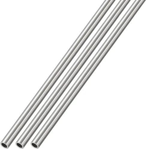 Vista 43 de METALLIXITY Tubo de acero inoxidable 304 (0.079 in de diámetro x 0.006 in de pared T x 9.843 in de largo), 3 piezas, tubo recto - para muebles