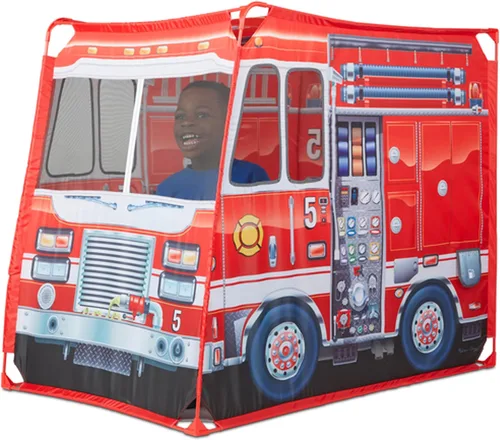 Vista 4 de Melissa & Doug Fire Chief Role Play Costume Dress-Up Set