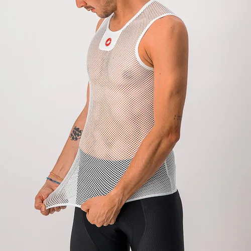 Vista 6 de Castelli Core Mesh 3 sin mangas Baselayer - Hombre Blanco