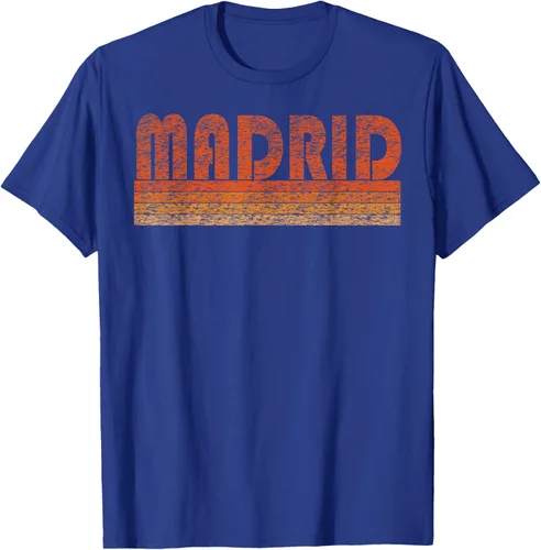 Vista 20 de clásico Retro Madrid playera, hombre 3XL, Asphalt Negro
