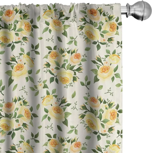 Vista 51 de Lunarable Cortinas para ventana para mascotas, divertidos personajes de gatos, estilo artístico, gatitos juguetones, animales peludos, decoración