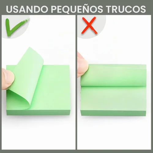 Vista 5 de Notas adhesivas de 1.5 x 2 pulgadas, 20 blocs autoadhesivos, 10 colores 20 almohadillas