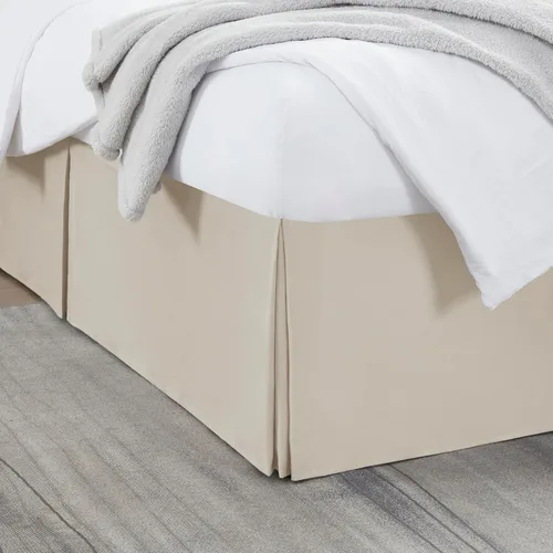 Vista 33 de Nestl Falda de cama individual blanca – Falda de cama de tamaño individual de 14 pulgadas de caída – Faldas de cama de microfibra cepillada – Falda