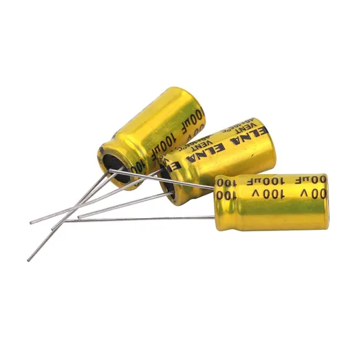 Vista 13 de 10 unids 2.2uF 100V condensador electrolítico no polarizado 10x17mm (0.39x0.67in) NP para audio tweeter condensador divisor de frecuencia