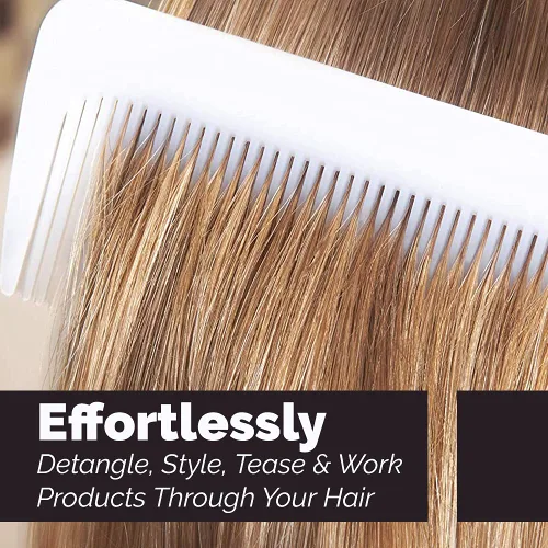 Vista 4 de Stanley Essentials - Peine para mujer – Peine de doble cara gruesa y fina desenreda alisa, suaviza las burlas y estiliza, pelucas de cabello húmedo