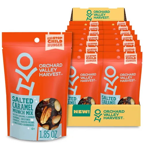 Vista 16 de Orchard Valley Harvest - Mezcla de nueces con chocolate, multipack, 1 oz (paquete de 8), pasas cubiertas de chocolate negro, almendras y cacahuetes