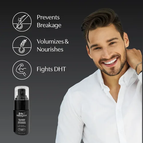 Vista 3 de Dr. Bosley Tratamiento voluminizador – Espuma ligera sin alcohol para un cabello más grueso y de aspecto más completo – Con biotina y palma enana