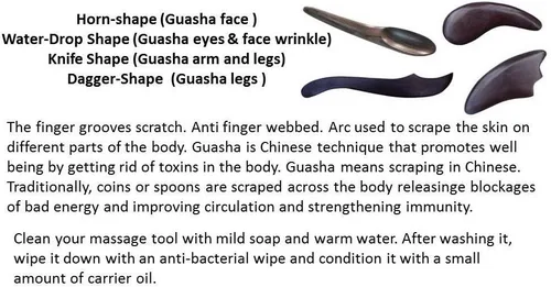 Vista 2 de Set 4 unids Guasha Terapia Reflexología Salud Tailandés Masaje Madera Stick Relax Herramienta