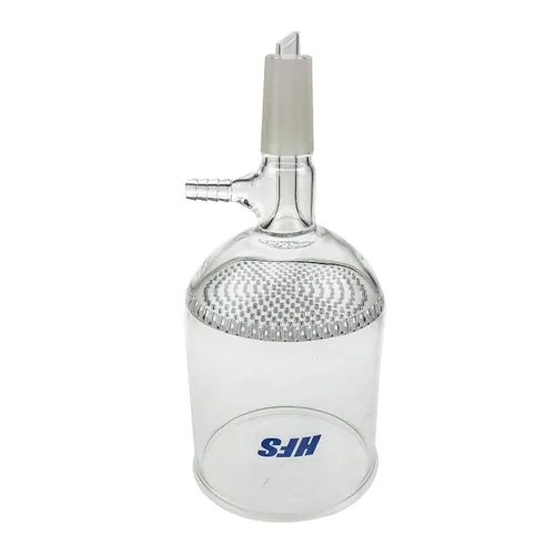Vista 8 de HFS (R) Buchner - Embudo de filtro, junta 24/40, frita fina, vidrio de borosilicato alto, 3.4 fl oz, filtración de precisión para uso en laboratorio