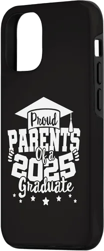 Vista 2 de iPhone 15 Parents of a 2025 Graduate Class Senior Graduation Grad 25 Case