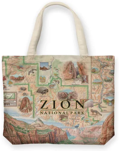 Vista 25 de Xplorer Maps Bolsa de lona con asas, bolsa de compras de comestibles de tela, bolsa reutilizable y ecológica, 100% algodón, lavable