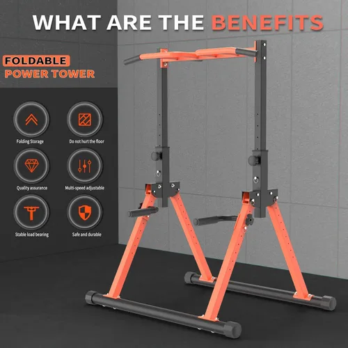 Vista 6 de Z ZHICHI Plegable Pull Up/Dip Stand,Entrenamiento de la parte superior