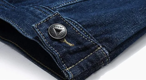 Vista 5 de DBM Slim Plus - Chaqueta de mezclilla de algodón con múltiples bolsillos para hombre