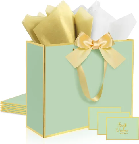 Vista 27 de Ethhqu Bolsas de regalo grandes con asas