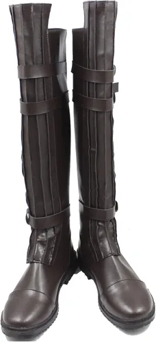 Vista 5 de Disfraz de Anakin Skywalker para hombre, disfraz de lujo, conjunto completo de Anakin Skywalker botas de Halloween uniforme