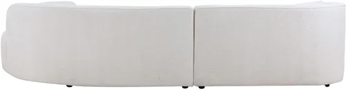 Vista 6 de Sofá seccional, sofá grande y moderno de 126 pulgadas, cómodo sofá de tapicería Cloud Boucle con diván para sala de estar, sofá orientado a