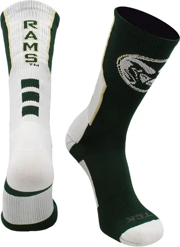 Vista 24 de TCK NCAA Perimeter Crew Socks, calcetines deportivos de equipo de rendimiento atlético para hombres y mujeres, absorben la humedad, con licencia