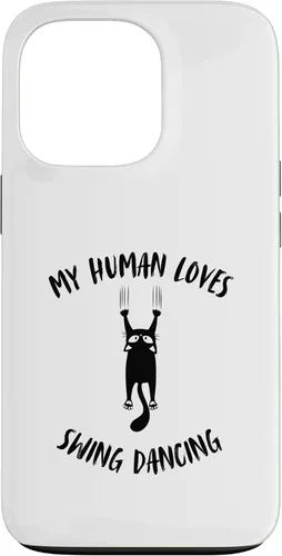 Vista 10 de My Human Loves Swing Dancing - Cat Parent Hobby Lover Case for iPhone 16