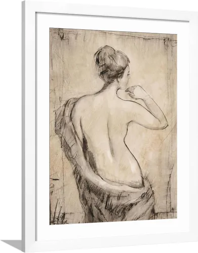Vista 6 de ART.COM Impresiones artísticas enmarcadas para pared, estudio de desnudo neutro II por Tim O'toole, decoración figurativa, 12 x 16 pulgadas, marco