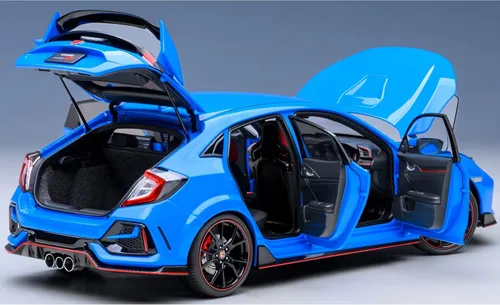 Vista 5 de Autoart 73224 - Coche Civic Type R (FK8) RHD (conducción a la derecha) Racing Blue Pearl 1/18 Model Car