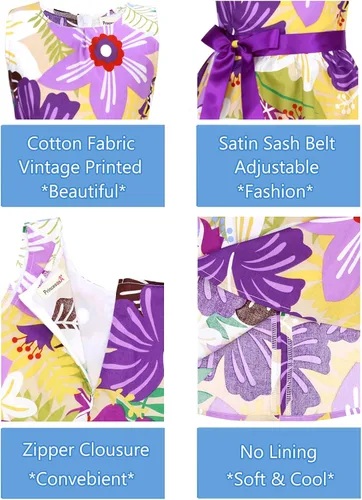 Vista 203 de Vestido de verano para niña, de algodón, con diseño floral
