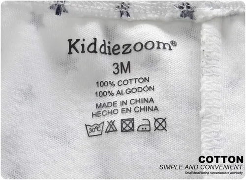 Vista 2 de Leggings unisex de algodón para recién nacido, paquete de 4 pantalones bordados, casuales, de 0 a 24 meses, para niños y niñas