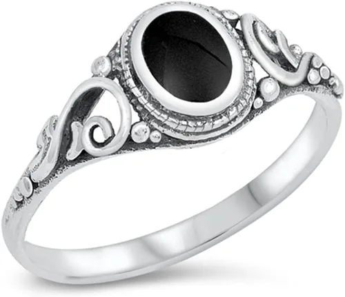 Vista 5 de Anillo de plata esterlina, elija su color Turquesa simulada