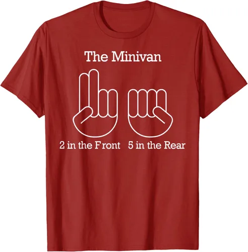 Vista 43 de The Minivan 2 In The Front 5 In The Rear Camiseta, Negro