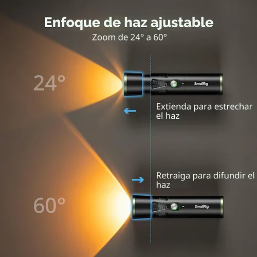Vista 5 de SmallRig Linterna zoomable de la fotografía del RF 20C 20W LED, proyector
