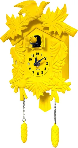 Vista 11 de WALPLUS Reloj de pared clásico de cuco rosa con diseño de pájaro colgante para decoración del hogar, reloj de Navidad, regalos