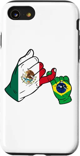 Vista 13 de Funda para iPhone 15 Familia México Brasil para padres e hijos