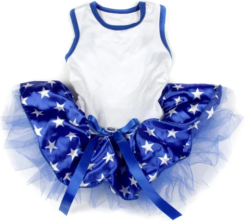 Vista 3 de Petitebella National Theme - Vestido liso para cachorros (Argentina-1, X-S)