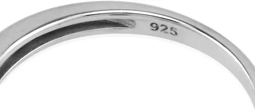 Vista 4 de Silvershake 7x5MM Oval Shape Genuine Gemstone 925 Sterling Silver Engagement Wedding Anniversary Ring