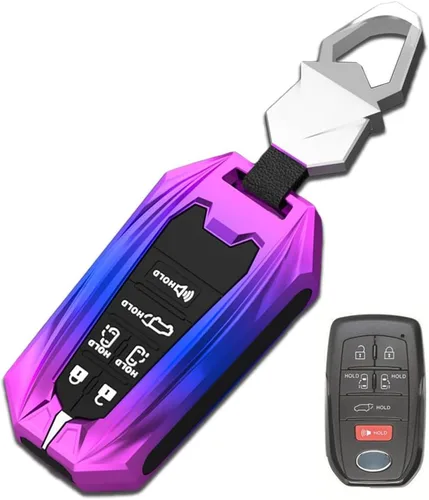 Vista 8 de Funda de aleación de zinc compatible con Toyota Sienna 2021 2022 2023 6 botones