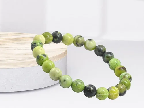 Vista 475 de Amazing Gemstone Crystal Bracelet for Women Men's Gifts - Protection Healing Crystal Bracelet - 8mm Gemstone Beaded Stretchable Bracelet Pulseras