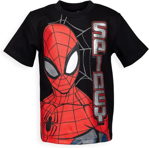Vista 8 de Marvel Spider-Man - Paquete de 4 camisetas sin botones para niños pequeños a grandes