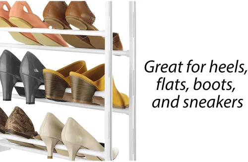Vista 2 de Whitmor Zapatero sobre puerta, 36 pares, color blanco