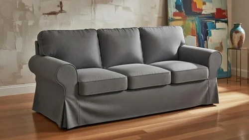 Vista 7 de Funda de repuesto de algodón pesado UPPLAND para sofá IKEA, compatible con funda de sofá UPPLAND de tres plazas (sofá UPPLAND gris oscuro)