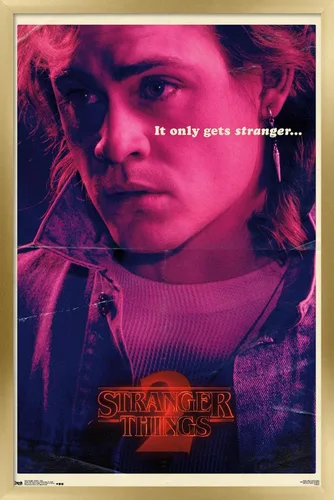 Vista 15 de Trends International Netflix Stranger Things: Season 2 - Póster de Billy Wall, 14.725 x 22.375 pulgadas, versión enmarcada de madera de granero