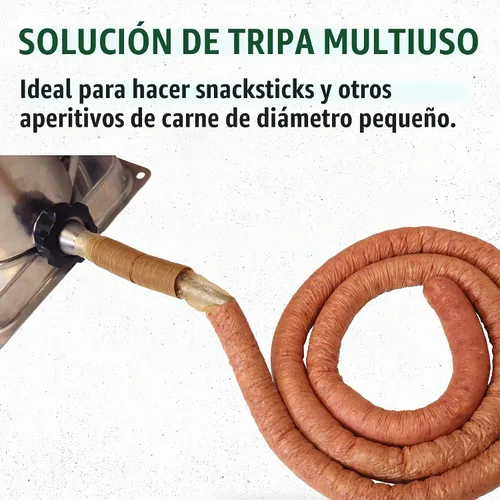 Vista 3 de LEM Products tripa artificial ahumada comestible a base de colágeno, 19mm