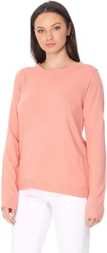 Vista 3 de YEMAK suéter de punto casual básico ligero con cuello redondo y manga 34 para mujer