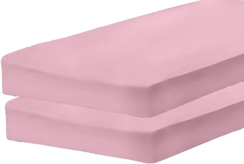 Vista 8 de Gilbins Sábana bajera ajustable de 30 x 75 pulgadas, hecha de algodón, perfecta para literas de campamento, caravanas, camas de invitados, paquete