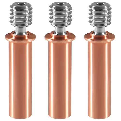 Vista 8 de 5 piezas CR10 bimetálico Heatbreak, actualización suave todo metal bimetálico cobre titanio Heatbreak garganta alta temperatura para Creality 3D