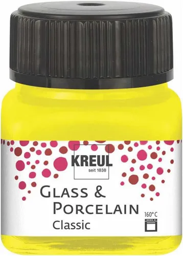 Vista 4 de Kreul Pintura de vidrio y porcelana, verde manzana, 0.7 fl oz