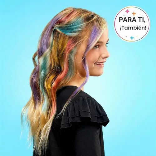 Vista 6 de Rainbow High Air Brush & Create DIY - Muñeca de moda con kit de marcador de aerógrafo, marcadores de arco iris lavables, pelo largo, ojos morados