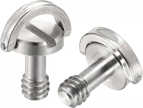 Vista 9 de uxcell Tornillo de trípode para cámara, adaptadores de tornillo de montaje macho de 1/4 pulgadas, ranurados de 0.79 pulgadas de longitud