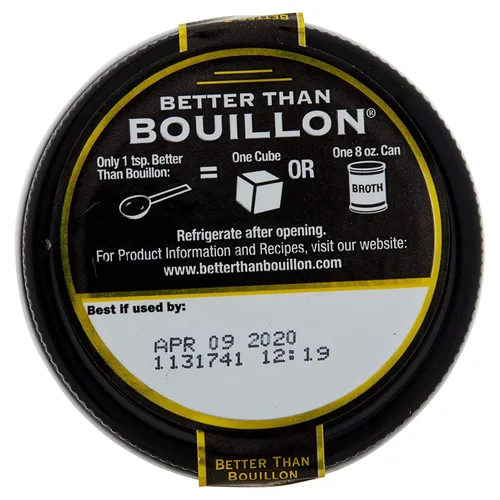 Vista 7 de Better Than Bouillon - Base de jamón premium, hecha con jamón sazonado, base mezclable para sabor añadido, 38 porciones por frasco, frasco de 8