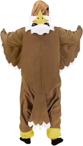 Vista 4 de Adult Onesie Pajamas Animal Cosplay Halloween Costume Homewear Pajamas for Women and Men