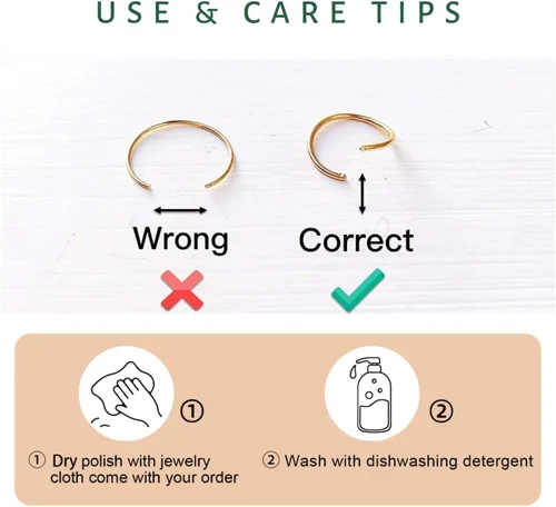 Vista 113 de Small Gold or Sterling Silver Huggie Hoop Earrings for Women Cartilage Nose Helix Tragus